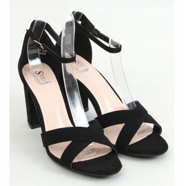 Black high-heeled sandals NF-63P Black 1