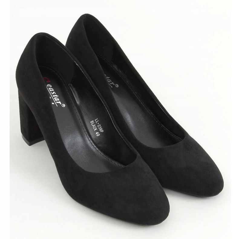 Pumps round toes black LL-239P Black 1