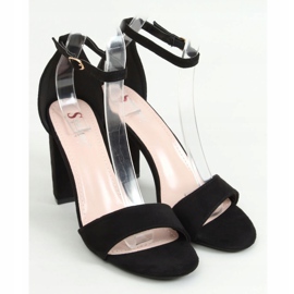 Black sandals on the post TU132P Black 1