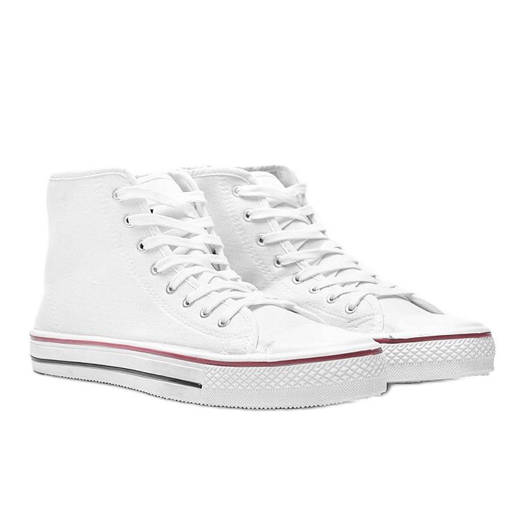 Men's white sneakers Gin ankle 1