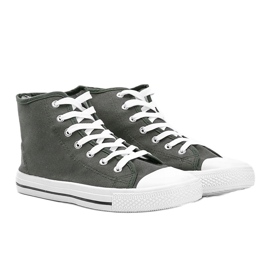 Men's green khaki sneakers with Gin ankle 1 Men's green khaki sneakers with Gin ankle 1