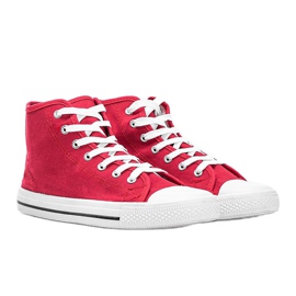 Men's red sneakers Gin ankle 1