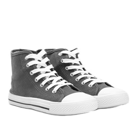 Men's gray sneakers Gin ankle grey 1