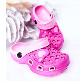 Children's Foam Slippers Kroks Fuchsia Jupiter pink 1