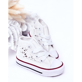 Children's High-top Sneakers With Lace White Roly-Poly 1