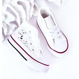 Children's High-top Sneakers With Lace White Roly-Poly 2