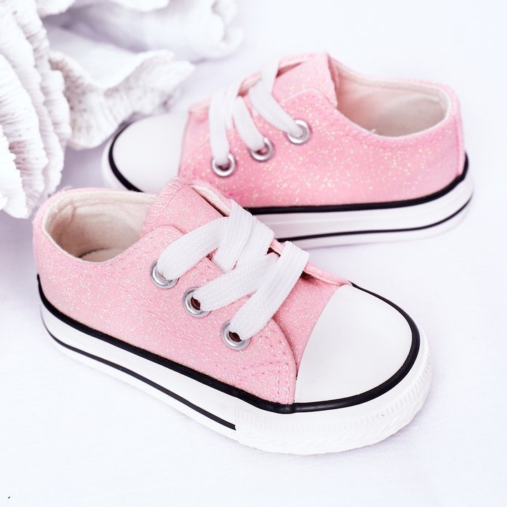 Pink sparkly online childrens shoes