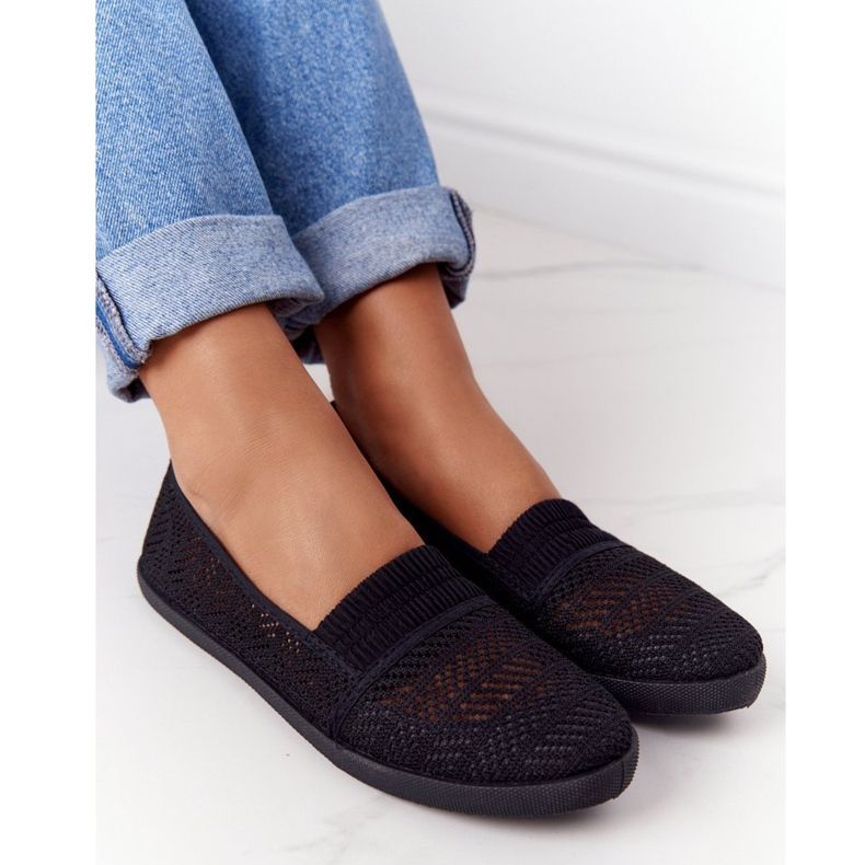 Openwork Slip-On Black Chillout Sneakers 1