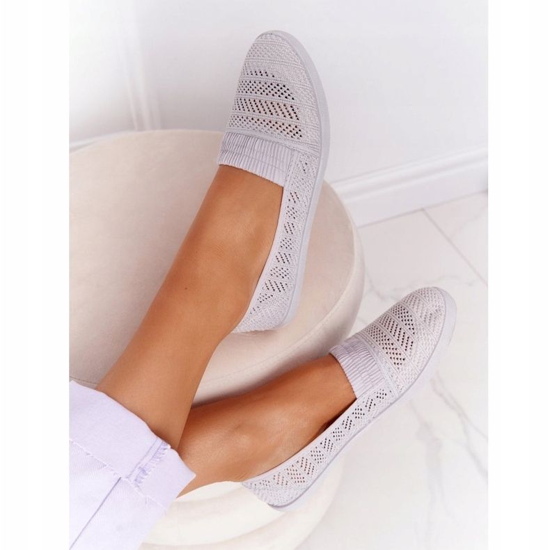 Openwork Slip-On Gray Chillout Sneakers grey 1