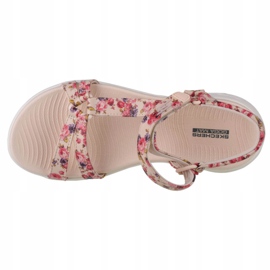 Skechers On The Go 600 Fleur W 140018-NTMT Sandals beige red purple pink 2