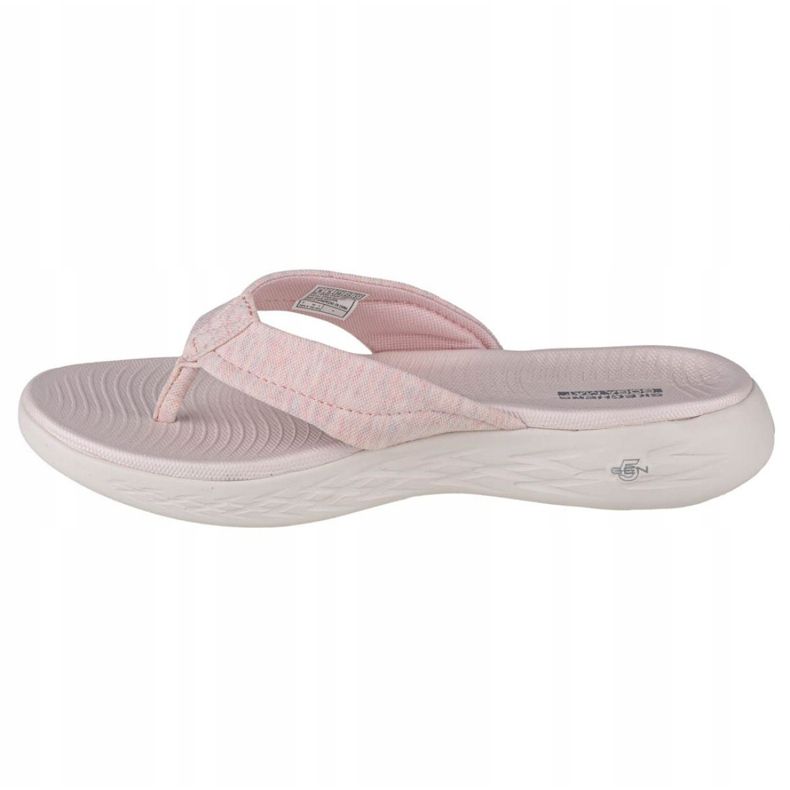 Skechers On the Go 600-Sunbathe W 140000-LTPK Flip Flops black pink 1