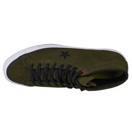 Converse One Star Pro Suede Mid M 153474C shoes black green 2