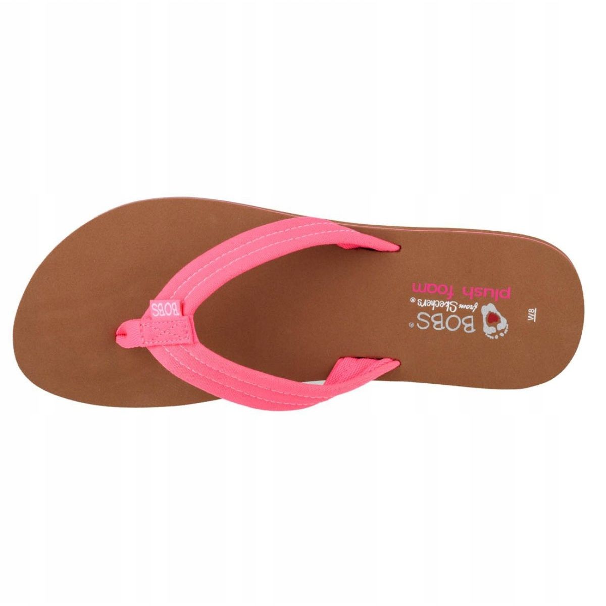 Skechers Bobs Sunset Neon Summer W 57116 flip-flops - Black/Pink