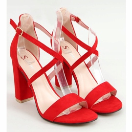 Sandals on the post red GG-88P Red 1