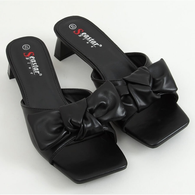 Black designer heels T388P Black 1