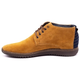 Olivier Men's leather boots 7018 red yellow 1 Olivier Men's leather boots 7018 red yellow 1