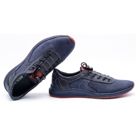 Olivier Men's sports shoes 7075 navy blue 2