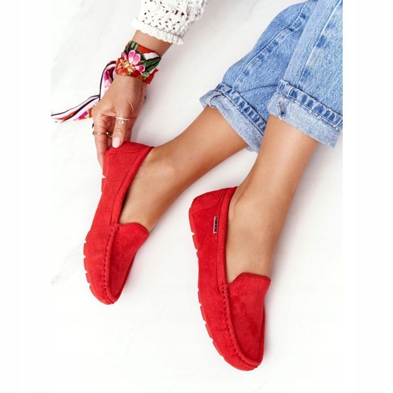 PH1 Women's Red San Marino suede loafers 2