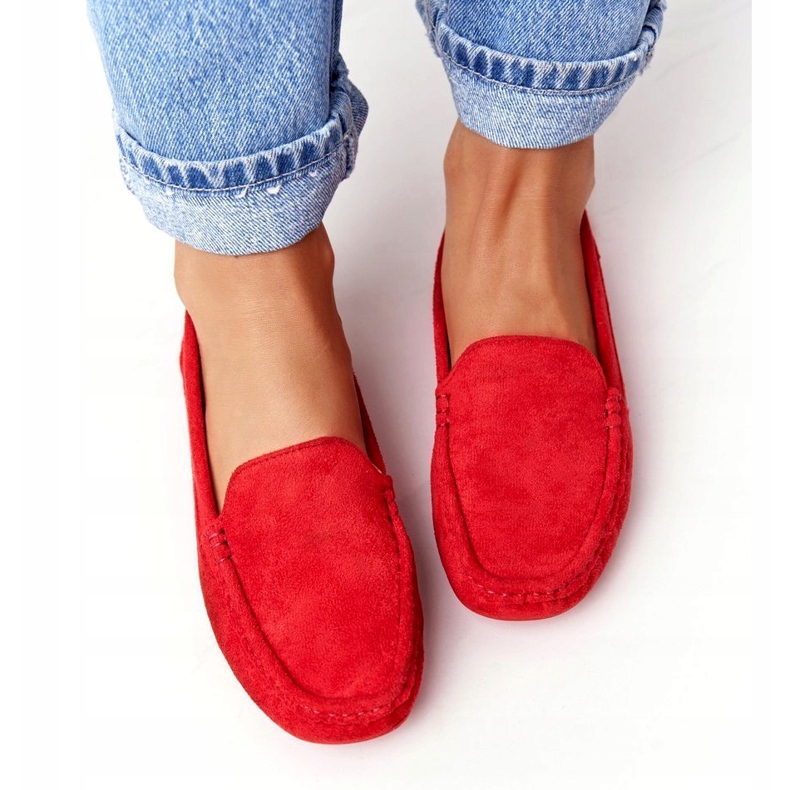 PH1 Women's Red San Marino suede loafers 4