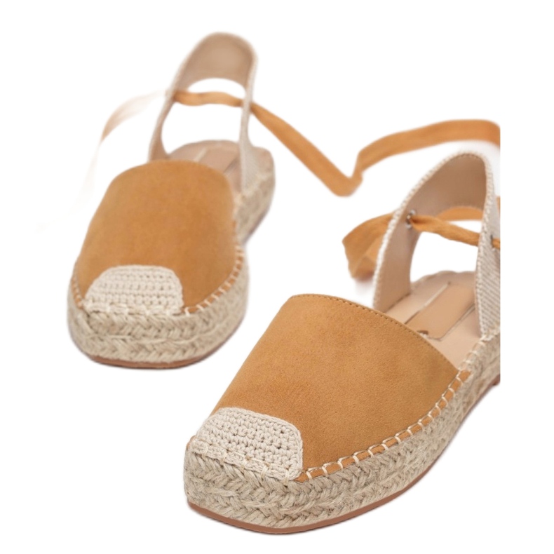 Women's espadrille sandals 2331-68-camel beige 1