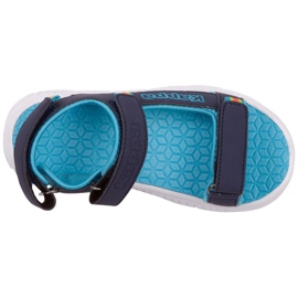 Children's sandals Kappa Kana navy blue and turquoise 260886K 6766 1 Children's sandals Kappa Kana navy blue and turquoise 260886K 6766 1