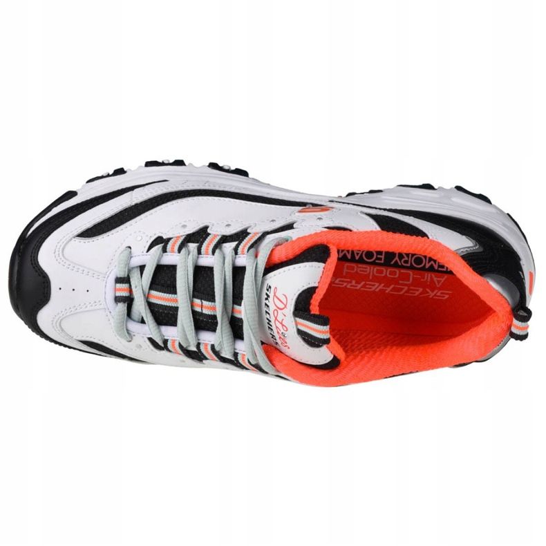 Skechers D'Lites Big Fan W 88888422-WBO white black orange 2