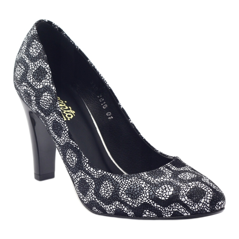Espinto Pumps On A Black / White Heel 1
