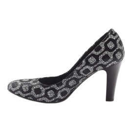Espinto Pumps On A Black / White Heel 2 Espinto Pumps On A Black / White Heel 2