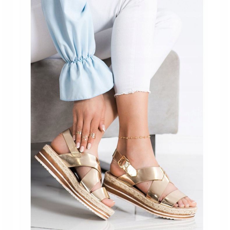 Corina Golden Espadrilles sandals 1 Corina Golden Espadrilles sandals 1