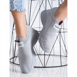 SHELOVET Fashion Slip-On Sneakers grey 2