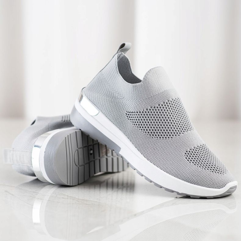 SHELOVET Slip On Sneakers grey 1