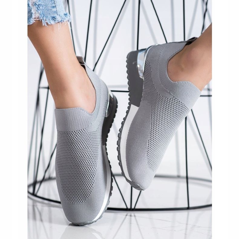 Renda Gray Openwork Sneakers grey 2