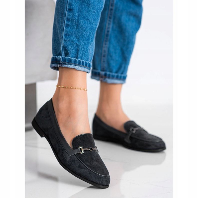 Coura Moccasins With Ornament black 1