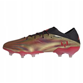 Adidas Nemeziz.1 Fg M FY0758 football boots grey/silver, gold golden 1