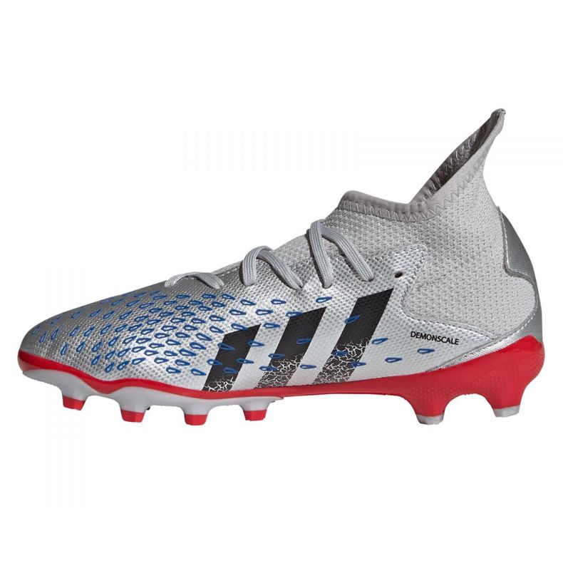 Adidas Predator Freak.3 Mg Jr FY7625 football boots grey silver 1