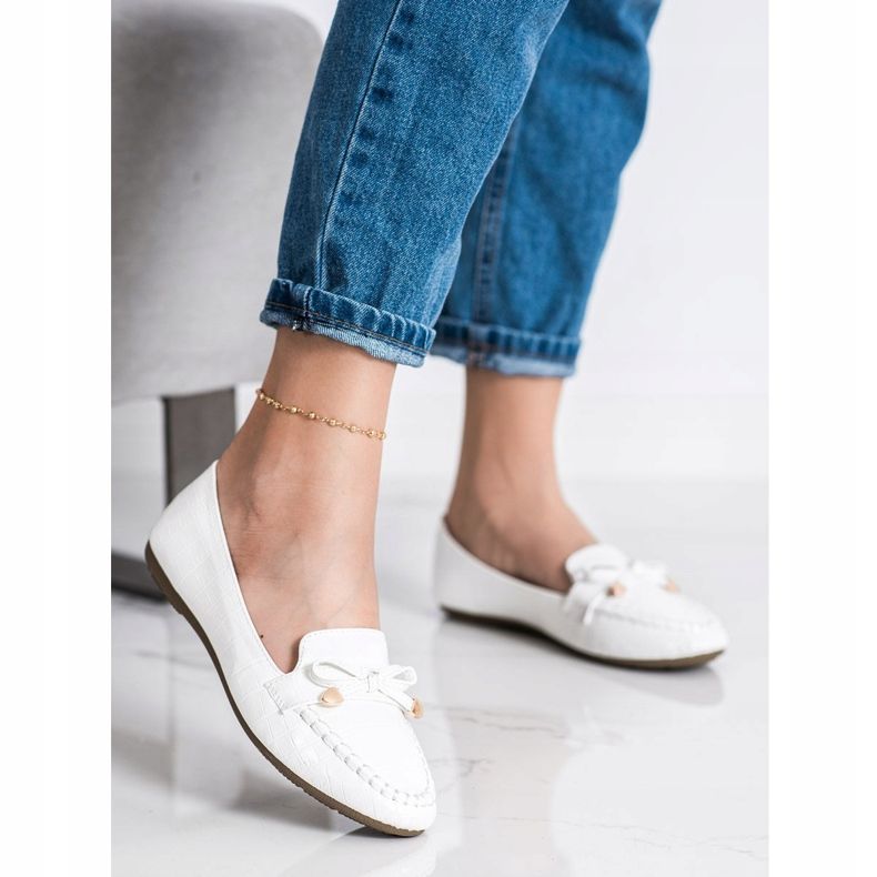 Kayla Casual Eco Leather Loafers white 1 Kayla Casual Eco Leather Loafers white 1