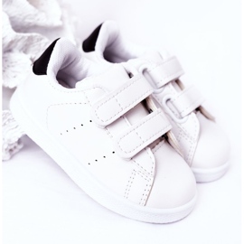 Children's black and white California sneakers with Velcro 2