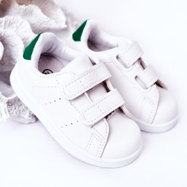 Children's white and green sneakers California with Velcro 2 Children's white and green sneakers California with Velcro 2
