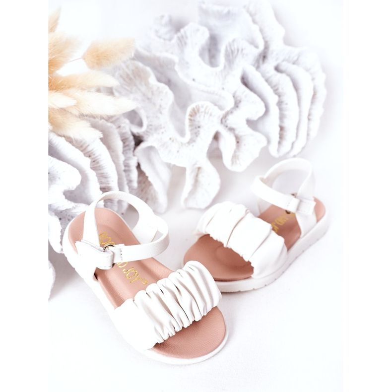 FR1 Children's Sandals With Velcro White Aimy 3 FR1 Children's Sandals With Velcro White Aimy 3