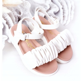 FR1 Children's Sandals With Velcro White Aimy 2