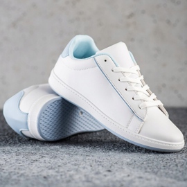 SHELOVET Low-top Sneakers With Eco Leather white 1