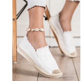 SHELOVET Textile Espadrilles white 1 SHELOVET Textile Espadrilles white 1