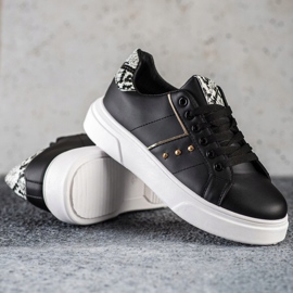 SHELOVET Eco Leather Sneakers black 1
