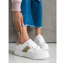 SHELOVET Sneakers With Ornaments white 2