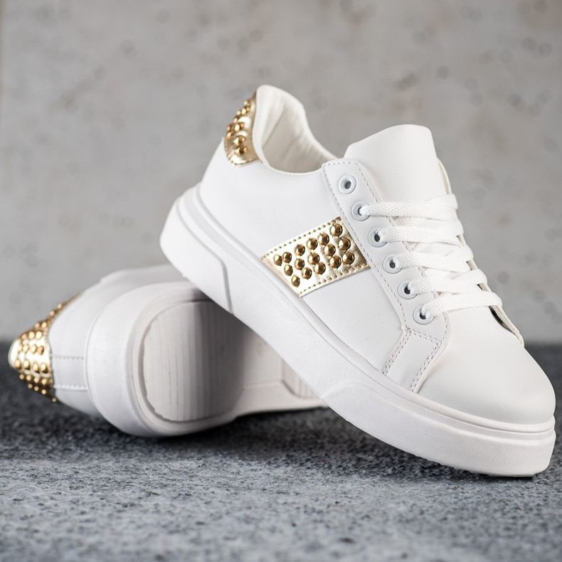 SHELOVET Sneakers With Ornaments white 1