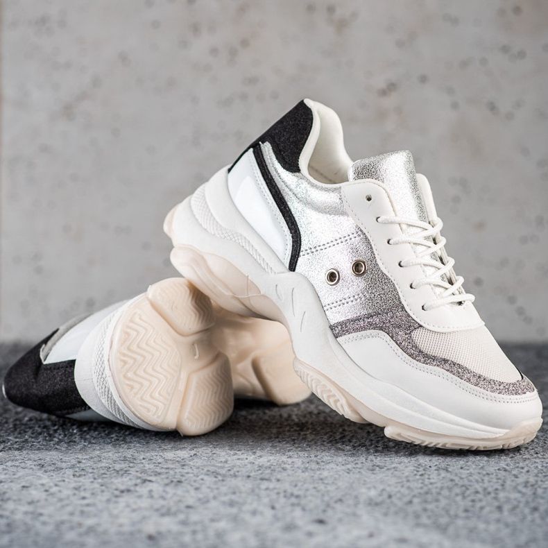 SHELOVET Comfortable fashionable sneakers white multicolored 1 SHELOVET Comfortable fashionable sneakers white multicolored 1