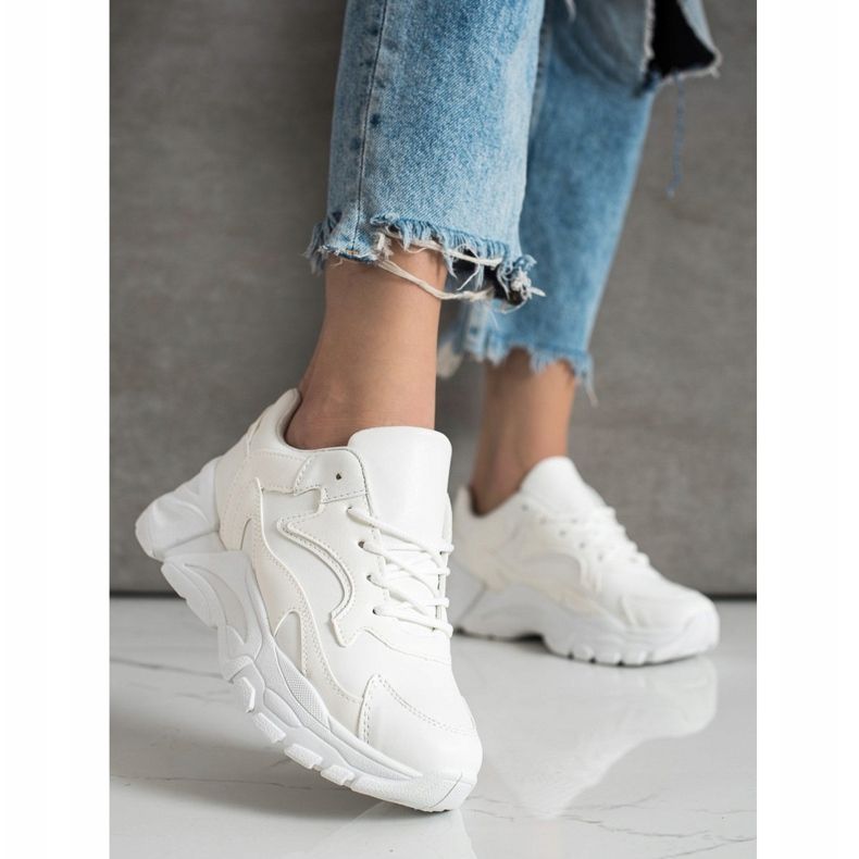 SHELOVET Casual White Sneakers 1