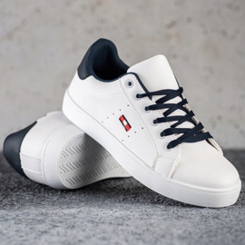 SHELOVET Casual Sneakers With Eco Leather white 1 SHELOVET Casual Sneakers With Eco Leather white 1