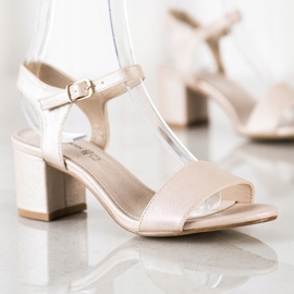 Goodin Comfortable Sandals On A Bar golden 1