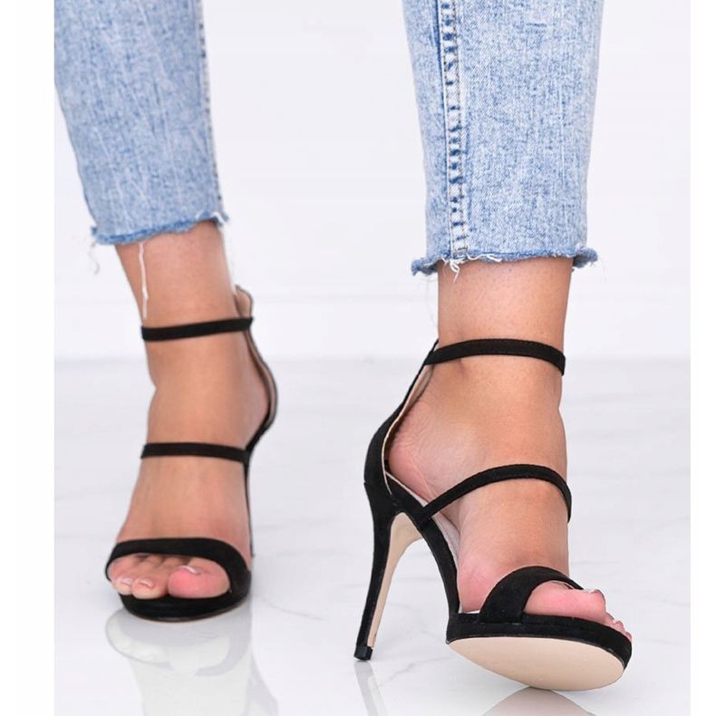 Black sandals on a stiletto heel from Comfy Girl 1